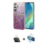 MARSİLYAN™- Galaxy A14 4G Kılıf Zirve Modern Prime - Siyah 3D Antistatik Seramik Nano Ekran Koruyucu + Kamera Lens Koruma Cam - SF