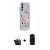 MARSİLYAN™- Galaxy A15 4G Kılıf Ahenk Modern Serisi - Siyah 6D Antistatik Mat Seramik Hayalet Nano Ekran Koruyucu + Kamera Lens Koruma Cam - SF