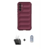 MARSİLYAN™- Galaxy A15 4G Kılıf Atlas Koleksiyonu - Siyah Joko Magic 5D Cam + Şeffaf Kamera Lens Koruma Cam