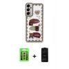 MARSİLYAN™- Galaxy A15 4G Kılıf Çekirdek Asil - Siyah 6D Antistatik Mat Seramik Hayalet Nano Ekran Koruyucu + Raze Metal Kamera Lens - GS