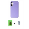 MARSİLYAN™- Galaxy A15 4G Kılıf Doruk Klasik Özel Seri - Siyah Joko Magic 5D Cam + Raze Metal Kamera Lens - SH