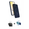 MARSİLYAN™- Galaxy A15 4G Kılıf İz Işık Koleksiyonu - Siyah 3D Antistatik Seramik Nano Ekran Koruyucu + Kamera Lens Koruma Cam - SF