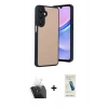 MARSİLYAN™- Galaxy A15 4G Kılıf Kıvılcım Işık Serisi - Şeffaf Pasifik Cam Ekran Koruyucu + Kamera Lens Koruma Cam - SF