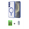 MARSİLYAN™- Galaxy A15 4G Kılıf Nova Işık Özel Seri - Siyah Joko Magic 5D Cam + Raze Metal Kamera Lens - GS