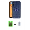 MARSİLYAN™- Galaxy A15 4G Kılıf Nova Yansıma Prime - Siyah Joko Magic 5D Cam + Raze Metal Kamera Lens - GS