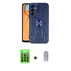 MARSİLYAN™- Galaxy A15 4G Kılıf Nova Yansıma Prime - Siyah Joko Magic 5D Cam + Raze Metal Kamera Lens - SH