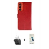 MARSİLYAN™- Galaxy A15 4G Kılıf Siluet Işık Serisi - Şeffaf Pasifik Cam Ekran Koruyucu + Şeffaf Kamera Lens Koruma Cam