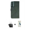 MARSİLYAN™- Galaxy A15 4G Kılıf Siluet Işık Serisi - Şeffaf Pasifik Cam Ekran Koruyucu + Şeffaf Kamera Lens Koruma Cam