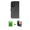 MARSİLYAN™- Galaxy A15 4G Kılıf Siluet Işık Serisi - Siyah 3D Antistatik Mat Seramik Nano Ekran Koruyucu + Raze Metal Kamera Lens - SH