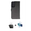 MARSİLYAN™- Galaxy A15 4G Kılıf Siluet Işık Serisi - Siyah 3D Antistatik Seramik Nano Ekran Koruyucu + Kamera Lens Koruma Cam - SF