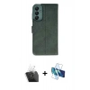 MARSİLYAN™- Galaxy A15 4G Kılıf Siluet Işık Serisi - Siyah 3D Antistatik Seramik Nano Ekran Koruyucu + Kamera Lens Koruma Cam - SF