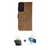 MARSİLYAN™- Galaxy A15 4G Kılıf Siluet Işık Serisi - Siyah 3D Antistatik Seramik Nano Ekran Koruyucu + Kamera Lens Koruma Cam - SF