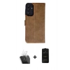 MARSİLYAN™- Galaxy A15 4G Kılıf Siluet Işık Serisi - Siyah 6D Antistatik Mat Seramik Hayalet Nano Ekran Koruyucu + Kamera Lens Koruma Cam - SF