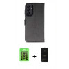 MARSİLYAN™- Galaxy A15 4G Kılıf Siluet Işık Serisi - Siyah 6D Antistatik Mat Seramik Hayalet Nano Ekran Koruyucu + Raze Metal Kamera Lens - GS