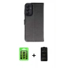 MARSİLYAN™- Galaxy A15 4G Kılıf Siluet Işık Serisi - Siyah 6D Antistatik Mat Seramik Hayalet Nano Ekran Koruyucu + Raze Metal Kamera Lens - SH