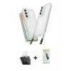 MARSİLYAN™- Galaxy A15 4G Kılıf Ufuk Klasik - Şeffaf Pasifik Cam Ekran Koruyucu + Kamera Lens Koruma Cam - SF