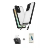 MARSİLYAN™- Galaxy A15 4G Kılıf Ufuk Klasik - Şeffaf Pasifik Cam Ekran Koruyucu + Kamera Lens Koruma Cam - SF