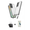 MARSİLYAN™- Galaxy A15 4G Kılıf Ufuk Klasik - Şeffaf Pasifik Cam Ekran Koruyucu + Kamera Lens Koruma Cam - SF