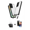 MARSİLYAN™- Galaxy A15 4G Kılıf Ufuk Klasik - Siyah 3D Antistatik Mat Seramik Nano Ekran Koruyucu + Kamera Lens Koruma Cam - SF