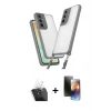 MARSİLYAN™- Galaxy A15 4G Kılıf Ufuk Klasik - Siyah 3D Antistatik Mat Seramik Nano Ekran Koruyucu + Kamera Lens Koruma Cam - SF