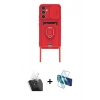 MARSİLYAN™- Galaxy A15 4G Kılıf Vadi Form Prime - Siyah 3D Antistatik Cam Ekran Koruyucu + Kamera Lens Koruma Cam - SF