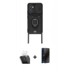 MARSİLYAN™- Galaxy A15 4G Kılıf Vadi Form Prime - Siyah 3D Antistatik Hayalet Cam Ekran Koruyucu + Kamera Lens Koruma Cam - SF