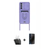 MARSİLYAN™- Galaxy A15 4G Kılıf Vadi Form Prime - Siyah 3D Antistatik Hayalet Cam Ekran Koruyucu + Kamera Lens Koruma Cam - SF