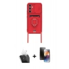 MARSİLYAN™- Galaxy A15 4G Kılıf Vadi Form Prime - Siyah 3D Antistatik Mat Seramik Nano Ekran Koruyucu + Kamera Lens Koruma Cam - SF
