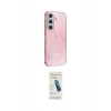MARSİLYAN™- Galaxy A15 4G Kılıf Yankı Doku Prime - Şeffaf Pasifik Cam Ekran Koruyucu