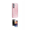 MARSİLYAN™- Galaxy A15 4G Kılıf Yankı Doku Prime - Siyah 3D Antistatik Mat Seramik Nano Ekran Koruyucu