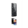 MARSİLYAN™- Galaxy A15 4G Kılıf Yankı Doku Prime - Siyah 3D Antistatik Mat Seramik Nano Ekran Koruyucu