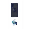 MARSİLYAN™- Galaxy A15 4G Kılıf Yörünge Çizgi - Siyah 3D Antistatik Cam Ekran Koruyucu