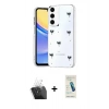 MARSİLYAN™- Galaxy A15 4G Kılıf Yörünge Form - Şeffaf Pasifik Cam Ekran Koruyucu + Kamera Lens Koruma Cam - SF
