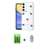MARSİLYAN™- Galaxy A15 4G Kılıf Yörünge Form - Siyah Joko Magic 5D Cam + Raze Metal Kamera Lens - SH