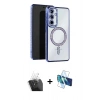MARSİLYAN™- Galaxy A15 4G Kılıf Zirve Doku Prime - Siyah 3D Antistatik Seramik Nano Ekran Koruyucu + Kamera Lens Koruma Cam - SF