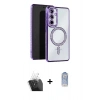 MARSİLYAN™- Galaxy A15 4G Kılıf Zirve Doku Prime - Siyah Joko Magic 5D Cam + Kamera Lens Koruma Cam - SF