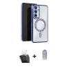MARSİLYAN™- Galaxy A15 4G Kılıf Zirve Doku Prime - Siyah Joko Magic 5D Cam + Kamera Lens Koruma Cam - SF