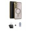 MARSİLYAN™- Galaxy A15 4G Kılıf Zirve Doku Prime - Siyah Joko Magic 5D Cam + Kamera Lens Koruma Cam - SF