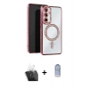MARSİLYAN™- Galaxy A15 4G Kılıf Zirve Doku Prime - Siyah Joko Magic 5D Cam + Kamera Lens Koruma Cam - SF