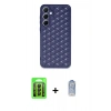 MARSİLYAN™- Galaxy A15 4G Kılıf Zirve Form - Siyah Joko Magic 5D Cam + Raze Metal Kamera Lens - SH