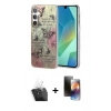 MARSİLYAN™- Galaxy A15 4G Kılıf Zirve Modern Prime - Siyah 3D Antistatik Mat Seramik Nano Ekran Koruyucu + Kamera Lens Koruma Cam - SF