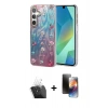 MARSİLYAN™- Galaxy A15 4G Kılıf Zirve Modern Prime - Siyah 3D Antistatik Mat Seramik Nano Ekran Koruyucu + Kamera Lens Koruma Cam - SF