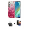 MARSİLYAN™- Galaxy A15 4G Kılıf Zirve Modern Prime - Siyah 3D Antistatik Mat Seramik Nano Ekran Koruyucu + Kamera Lens Koruma Cam - SF