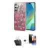 MARSİLYAN™- Galaxy A15 4G Kılıf Zirve Modern Prime - Siyah 3D Antistatik Mat Seramik Nano Ekran Koruyucu + Kamera Lens Koruma Cam - SF