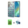 MARSİLYAN™- Galaxy A15 4G Kılıf Zirve Modern Prime - Siyah 3D Antistatik Seramik Nano Ekran Koruyucu + Raze Metal Kamera Lens - SH
