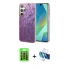 MARSİLYAN™- Galaxy A15 4G Kılıf Zirve Modern Prime - Siyah 3D Antistatik Seramik Nano Ekran Koruyucu + Raze Metal Kamera Lens - SH