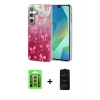 MARSİLYAN™- Galaxy A15 4G Kılıf Zirve Modern Prime - Siyah 6D Antistatik Mat Seramik Hayalet Nano Ekran Koruyucu + Raze Metal Kamera Lens - GS