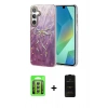 MARSİLYAN™- Galaxy A15 4G Kılıf Zirve Modern Prime - Siyah 6D Antistatik Mat Seramik Hayalet Nano Ekran Koruyucu + Raze Metal Kamera Lens - GS