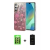MARSİLYAN™- Galaxy A15 4G Kılıf Zirve Modern Prime - Siyah 6D Antistatik Mat Seramik Hayalet Nano Ekran Koruyucu + Raze Metal Kamera Lens - GS