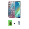 MARSİLYAN™- Galaxy A15 4G Kılıf Zirve Modern Prime - Siyah Joko Magic 5D Cam + Raze Metal Kamera Lens - SH
